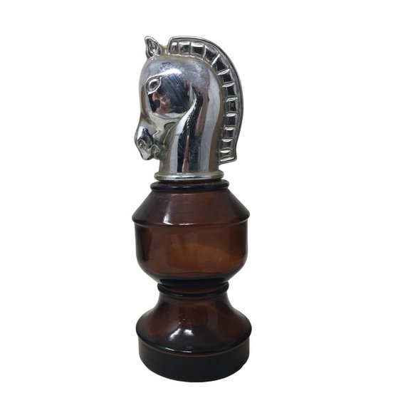 Vintage Avon Aftershave Bottle Horse Chess Piece- Empty - Picture 1 of 6